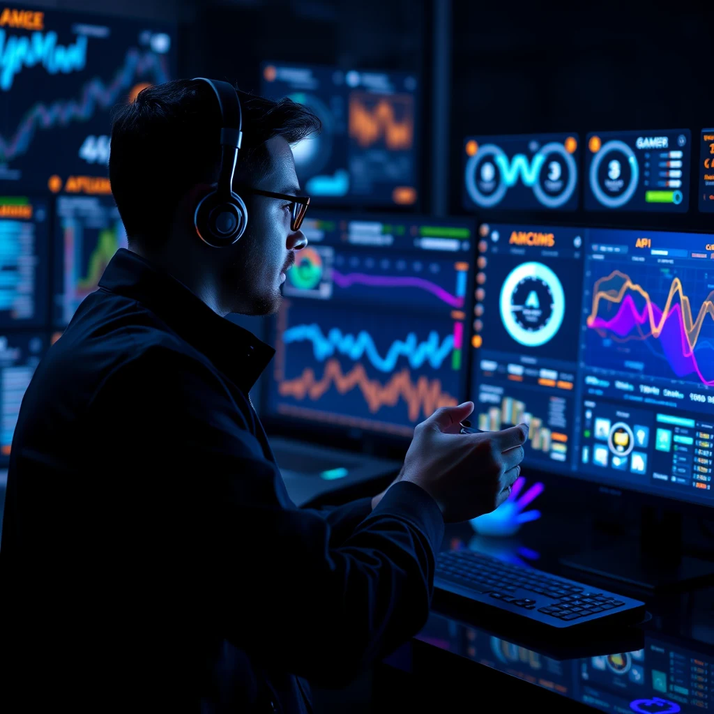 Developer integrating gaming APIs into a multi-platform dashboard